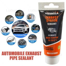 Muffler Cement Car Exhaust Sealant Pipe Filler Silicone Repair Paste for Motorcycle Leaks Plugging High Temperature Repair Glue