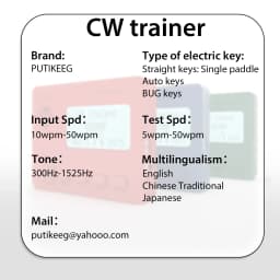 Putikeeg Morse Code Practice Oscillator - Rechargeable CW Trainer For Beginner Practitioners