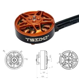 4Pcs YSIDO 2004 1750KV 3000KV Brushless Motor Compatible 3.5-5inch Propeller for Toothpick Long Range RC FPV Racing Drone