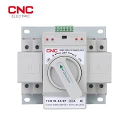 CNC Dual Power Automatic Transfer Switch MCB AC230V 2P 63A Auto/Manual Switching Circuit Breakers 50/60Hz