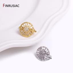 Earring Making Supplies Gold Plated Zircon Earwire Earring Hooks DIY Women Earring Jewelry Making Accessories Wholesale