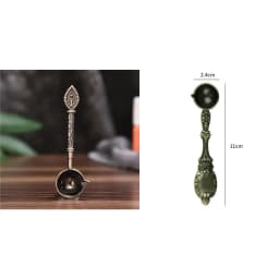 Bronze Spoon Vintage Craft Supplies Fire Paint Heating Decorative Tool Furnace Seal Wax Particle DIY Manual Scrapbooking SB009