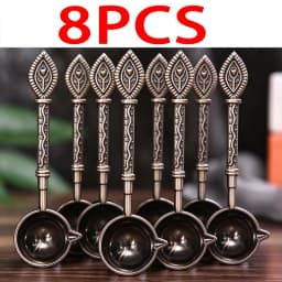 Bronze Spoon Vintage Craft Supplies Fire Paint Heating Decorative Tool Furnace Seal Wax Particle DIY Manual Scrapbooking SB009