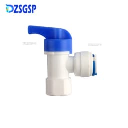 DZSGSP RO 1/4" 3/8" Male 1/2" Female Reveser Osmosis Aquarium Fitting Water Straight Plastic Ball Valve 1/4" 3/8" OD Hose Quick