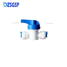 DZSGSP RO 1/4" 3/8" Male 1/2" Female Reveser Osmosis Aquarium Fitting Water Straight Plastic Ball Valve 1/4" 3/8" OD Hose Quick