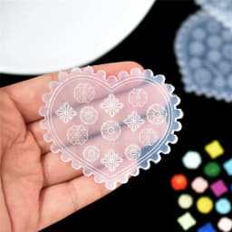 SNASAN Tiny Flower Heart Dolphin Gemstone Beauty Nail Art Resin Silicone Mould DIY Handmade Tool Small Beads Resin Silicone Mold