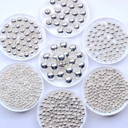 3mm-12mm Gold Plated/Silver Plated Imitation Pearl Acrylic Beads Round Pearl Spaced Scattered Beads For Jewelry Making DIY