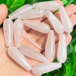 10x30mm Faceted Water Drop Shape Stone Natural Smoky Quartz Angelite Garnet Agates Loose Beads for Jewelry Making DIY Bracelet