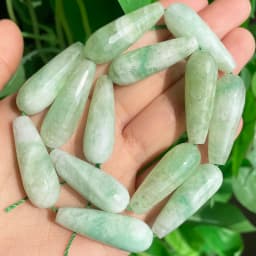 10x30mm Faceted Water Drop Shape Stone Natural Smoky Quartz Angelite Garnet Agates Loose Beads for Jewelry Making DIY Bracelet