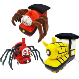 Choo-Choo Charles Plush Toy Horror Game Character Stuffed Doll Scary Spider Train Soft Model Cartoon Plushie For Kids Children