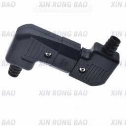 Black Elbow IEC320 C13 C14 Power Cord Wiring Power Plug Assemble IEC Connector Outlet PDU UPS Electrical AC Socket Plug 10A 250V