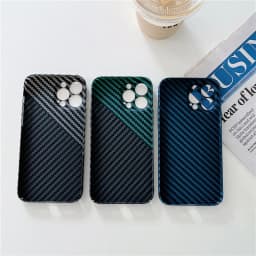 carbon fibre phone case for iphone 17 16 15 14 13 12 11 pro max hard back cover for iphone x xs max Ultra thin camera protection