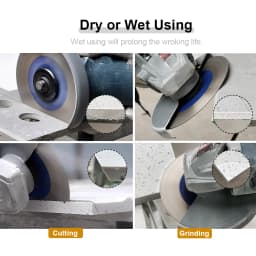 SHDIATOOL Diamond Cutting Disc 105/115/125mm Triangle Double Sided Grinding Wheel Saw Blade Ceramic Tile Porcelain Marble