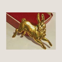 Retro High Grade Small Rabbit Brooch Pin Cartoon Animal Emblem New Year Clothing Accessories Cute Enamel Pin