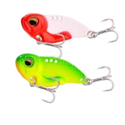 6pcs Metal VIB Fishing Lures 7.3g 10g 14g 20g Vivid Vibrations Spoon Lure Bass Artificial Hard Bait Cicada Lure VIB Bait 3D Eyes