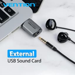 Vention Sound Card USB Audio Interface External Sound card USB Adapter 3.5mm For Laptop Speaker PS4 Earphone USB Mic SoundCard