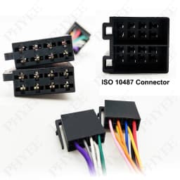 16 Pin ISO Connector Harness Adapter Plug Play Extension Wiring Cable for Aftermarket Car Audio Radio Head Unit