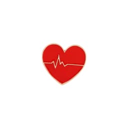 Heartbeat Stethoscope Enamel Pins Custom Electrocardiogram Medical Brooch Lapel Badge Bag Cartoon Jewelry Gift for Kids Friends