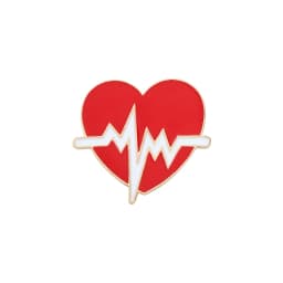 Heartbeat Stethoscope Enamel Pins Custom Electrocardiogram Medical Brooch Lapel Badge Bag Cartoon Jewelry Gift for Kids Friends