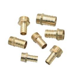 14/16/19/25mm Brass Hose Connector 1/2 3/4" Male Thread Tube Barb Fitting Copper Water Oil and Air Pipe Coupler