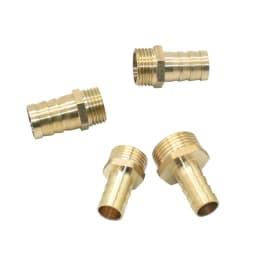 14/16/19/25mm Brass Hose Connector 1/2 3/4" Male Thread Tube Barb Fitting Copper Water Oil and Air Pipe Coupler