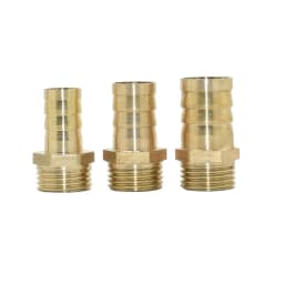 14/16/19/25mm Brass Hose Connector 1/2 3/4" Male Thread Tube Barb Fitting Copper Water Oil and Air Pipe Coupler