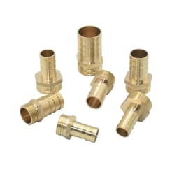 14/16/19/25mm Brass Hose Connector 1/2 3/4" Male Thread Tube Barb Fitting Copper Water Oil and Air Pipe Coupler