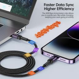 Toocki PD 27W USB C To iP Cable For iPhone 14 13 12 11 Pro XS Type C To Lightning Cable Data Wire Fast Charging Phone Data Wire