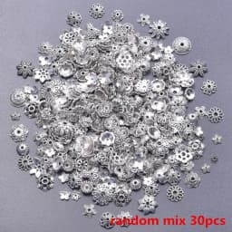 Antique Color Random Mix Bead Caps For Jewelry Making Supplies Handmade Beads Keychain Materials Jewellry Findings Accessories