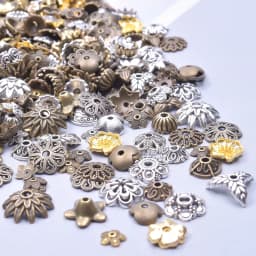 Antique Color Random Mix Bead Caps For Jewelry Making Supplies Handmade Beads Keychain Materials Jewellry Findings Accessories