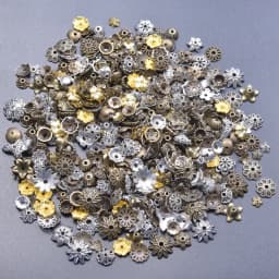 Antique Color Random Mix Bead Caps For Jewelry Making Supplies Handmade Beads Keychain Materials Jewellry Findings Accessories