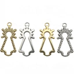 30pcs 25*13mm Hollow out NTRA SRA DEL Charms Pendant EF1841