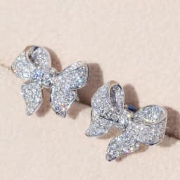 Huitan Eternity Cubic Zirconia Flower Stud Earrings for Women High Quality Wedding Accessories Classic Versatile Female Jewelry