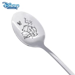 Disney Winnie the Pooh Metal Stainless Steel Spoons Forks Kitchen Accessories Coffe Spoon Fruit Fork Cake Spoon Food Picks Bento