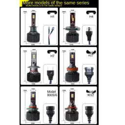 2x 100W Yellow White Dual Color Car LED Headlight 3000K+4300K+6000K H4 H8 H11 HB3 9006 H7 LED Fog Bulbs 12V H1 9005 Fog Lights