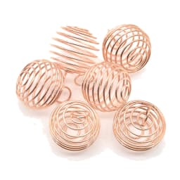 4 Color 9-25mm Spiral Bead Cages Pendants Holder Necklace Cage Pendants Findings For Diy Charms Crystals Stones Jewelry Making