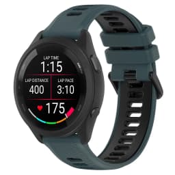 Two-Color Silicone Strap For Garmin Forerunner 265 265S 255S 255 Vivoactive 5 Replacement 18mm 20mm 22mm Watch Band