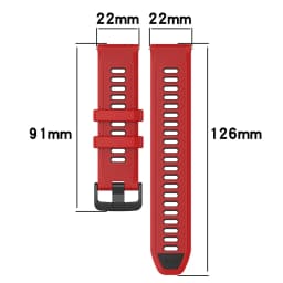 Two-Color Silicone Strap For Garmin Forerunner 265 265S 255S 255 Vivoactive 5 Replacement 18mm 20mm 22mm Watch Band