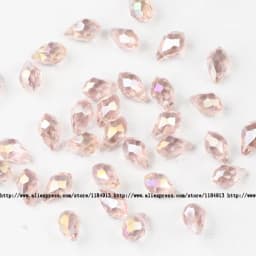 5*8mm 50pcs Briolette Pendant Waterdrop Austrian Crystal Teardrop Glass Loose Beads For Jewelry Making Bracelets DIY Accessories
