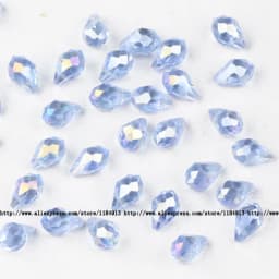 5*8mm 50pcs Briolette Pendant Waterdrop Austrian Crystal Teardrop Glass Loose Beads For Jewelry Making Bracelets DIY Accessories