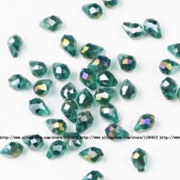 5*8mm 50pcs Briolette Pendant Waterdrop Austrian Crystal Teardrop Glass Loose Beads For Jewelry Making Bracelets DIY Accessories