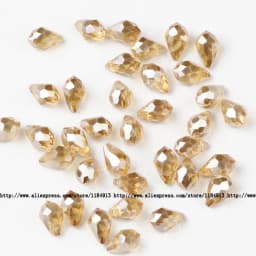 5*8mm 50pcs Briolette Pendant Waterdrop Austrian Crystal Teardrop Glass Loose Beads For Jewelry Making Bracelets DIY Accessories