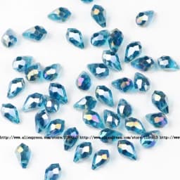 5*8mm 50pcs Briolette Pendant Waterdrop Austrian Crystal Teardrop Glass Loose Beads For Jewelry Making Bracelets DIY Accessories