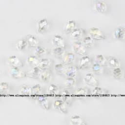 5*8mm 50pcs Briolette Pendant Waterdrop Austrian Crystal Teardrop Glass Loose Beads For Jewelry Making Bracelets DIY Accessories