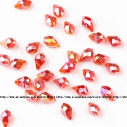 5*8mm 50pcs Briolette Pendant Waterdrop Austrian Crystal Teardrop Glass Loose Beads For Jewelry Making Bracelets DIY Accessories