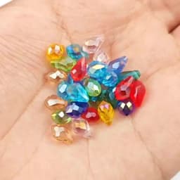5*8mm 50pcs Briolette Pendant Waterdrop Austrian Crystal Teardrop Glass Loose Beads For Jewelry Making Bracelets DIY Accessories