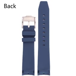 20mm Curved End Rubber Watch Strap For Rolex Submariner Watchband Soft Silicone Black Green Blue Diving Bracelet Wrist Band