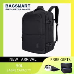 BAGSMART 17.3'' Laptop Backpack 4Pcs 40L Travel Cabin Backpack Airline Carry On Luggage Backpack Suitcase with Packing Cubes