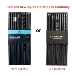 5 Pairs Japanese Chinese chopsticks Sushi Sticks Reusable Alloy Korean Chopsticks Set Healthy Alloy Tableware Palillos Chinos