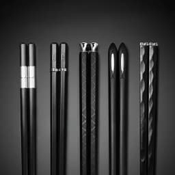 5 Pairs Japanese Chinese chopsticks Sushi Sticks Reusable Alloy Korean Chopsticks Set Healthy Alloy Tableware Palillos Chinos